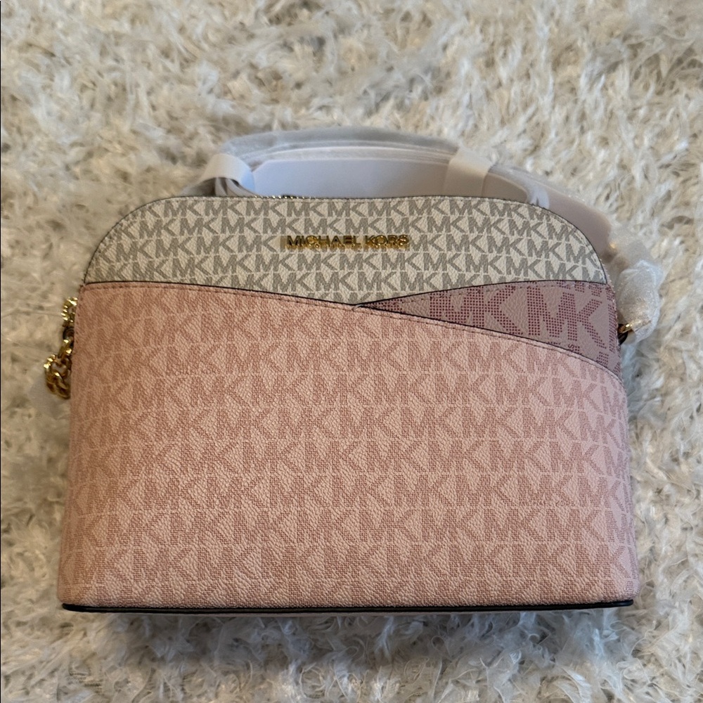 Michael Kors Pink and Cream Crossbody Bag NWT